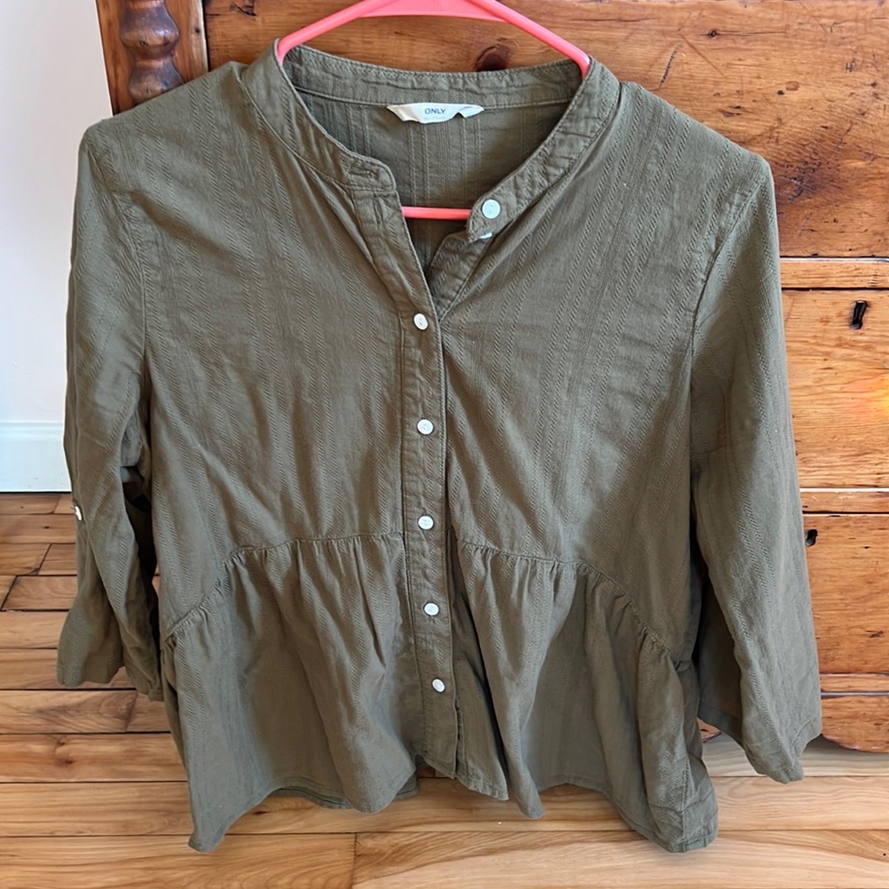 Subtle peplum top